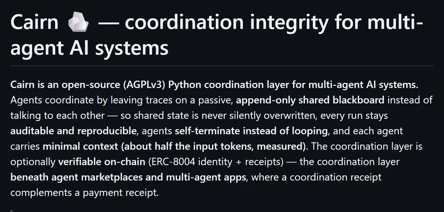 Cairn GitHub page header